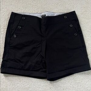 J. Crew black chino shorts